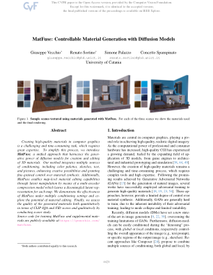 MatFuse：利用扩散模型实现可控材料生成